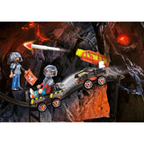 Playmobil dino rise - dino mine raket kart byggelegetøj (70929)