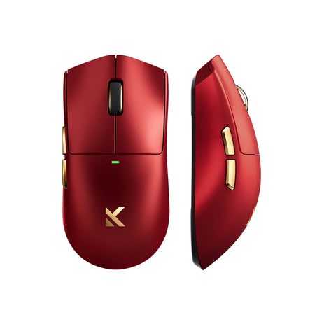 Mchose K7 ultralet trådløs gamingmus (rødt guld, RGB, USB 2,4 GHz, 42.000 dpi)