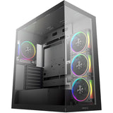 Deepcool CG580 4f v2 midi tårnhus (sort | 2x USB-A | 1x USB-C | RGB | hærdet glas)