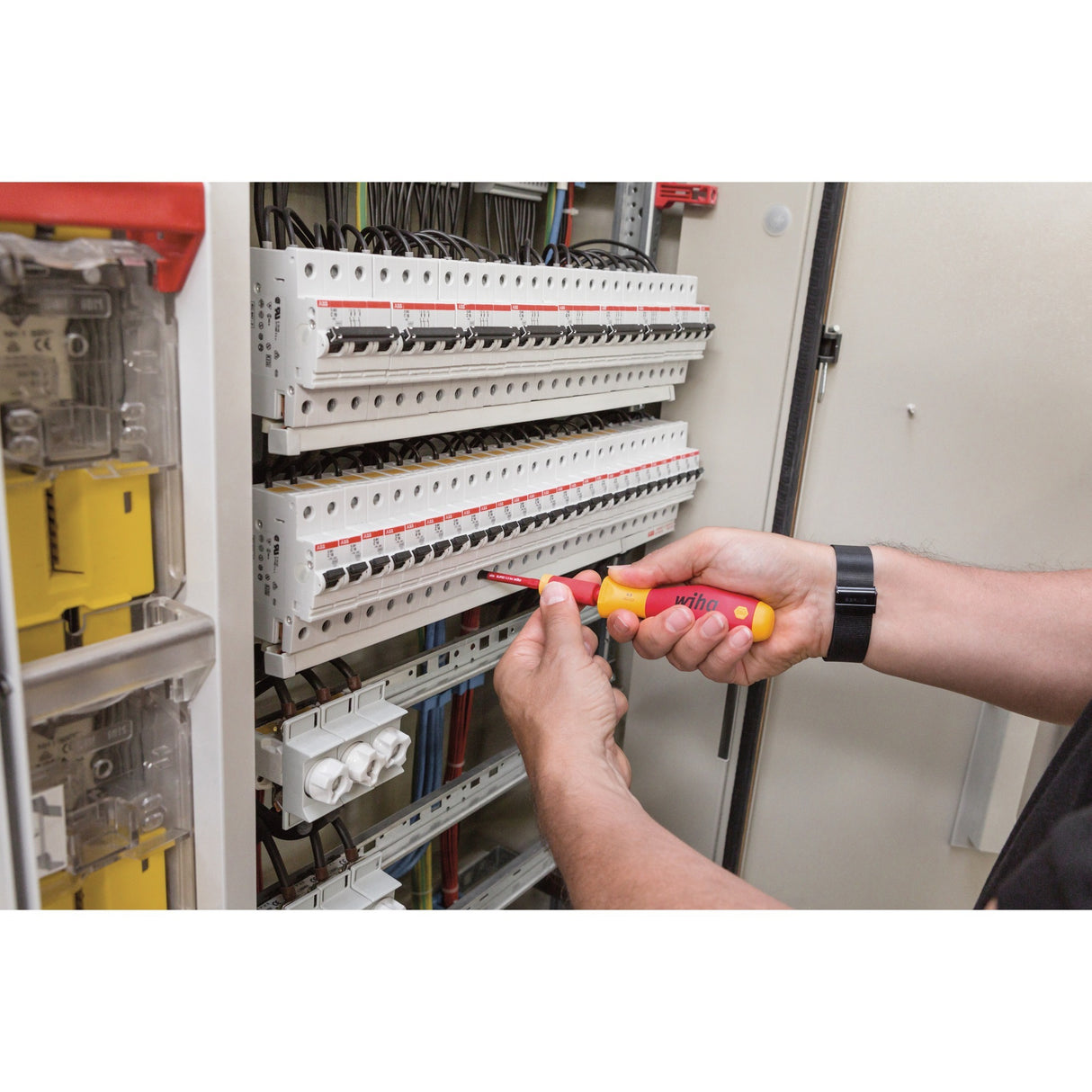 Wiha momentsæt easytorque adapter elektrisk 41479 (rød gul)