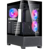 Silverstone lucid 05 mini tårnhus (sort | 2x USB-A | 1x USB-C | RGB | hærdet glas)