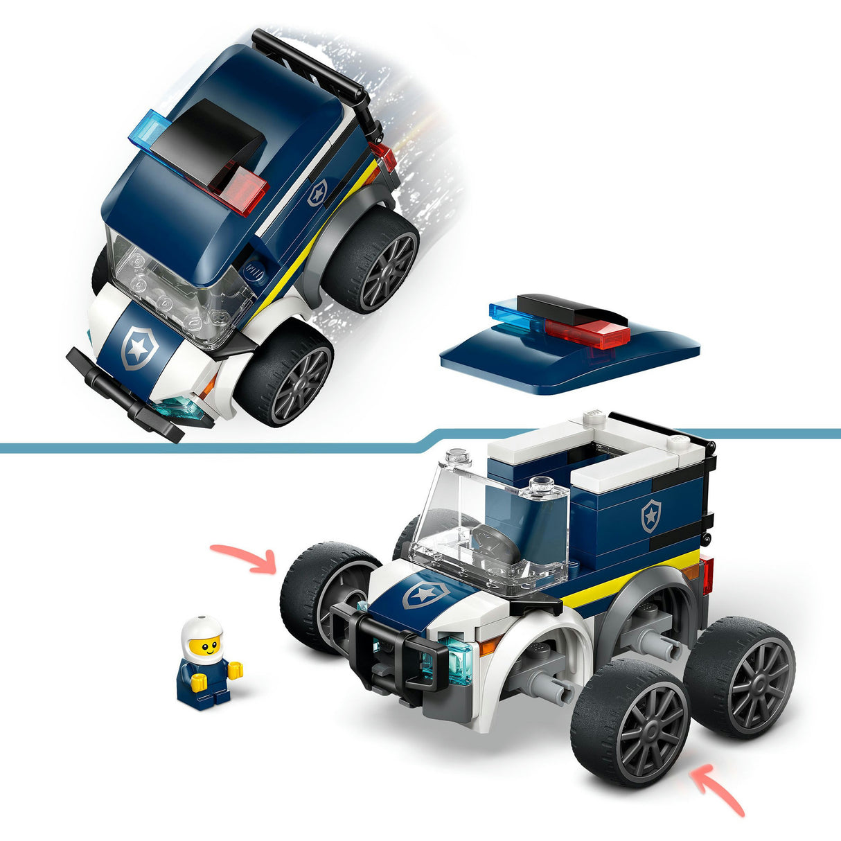 Lego city 60481 køretøjer politibil