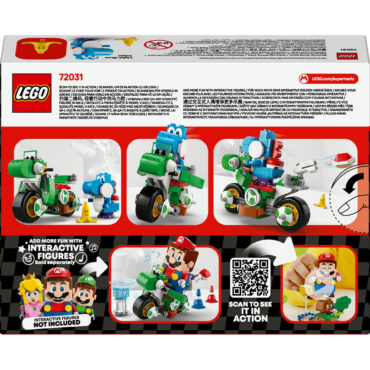 Lego super mario - mario kart - yoshi-crosser byggelegetøj (72031)