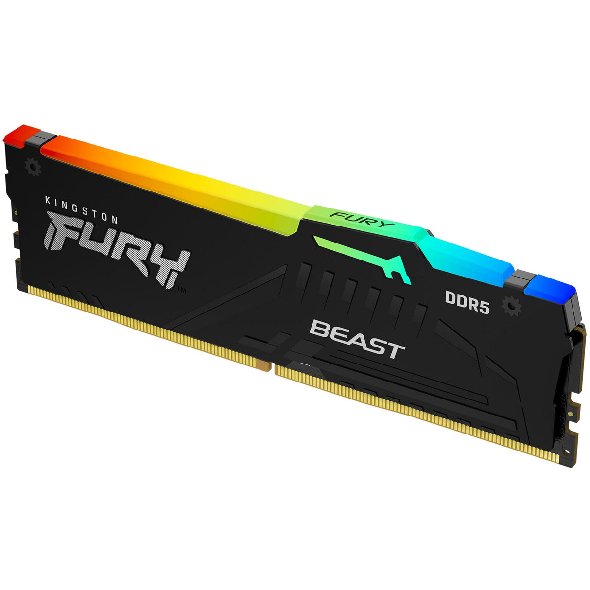 Kingston Fury 32 GB DDR5-6000 RAM (sort, KF560C36bbe2a-32, Beast RGB, XMP 3.0, Expo)