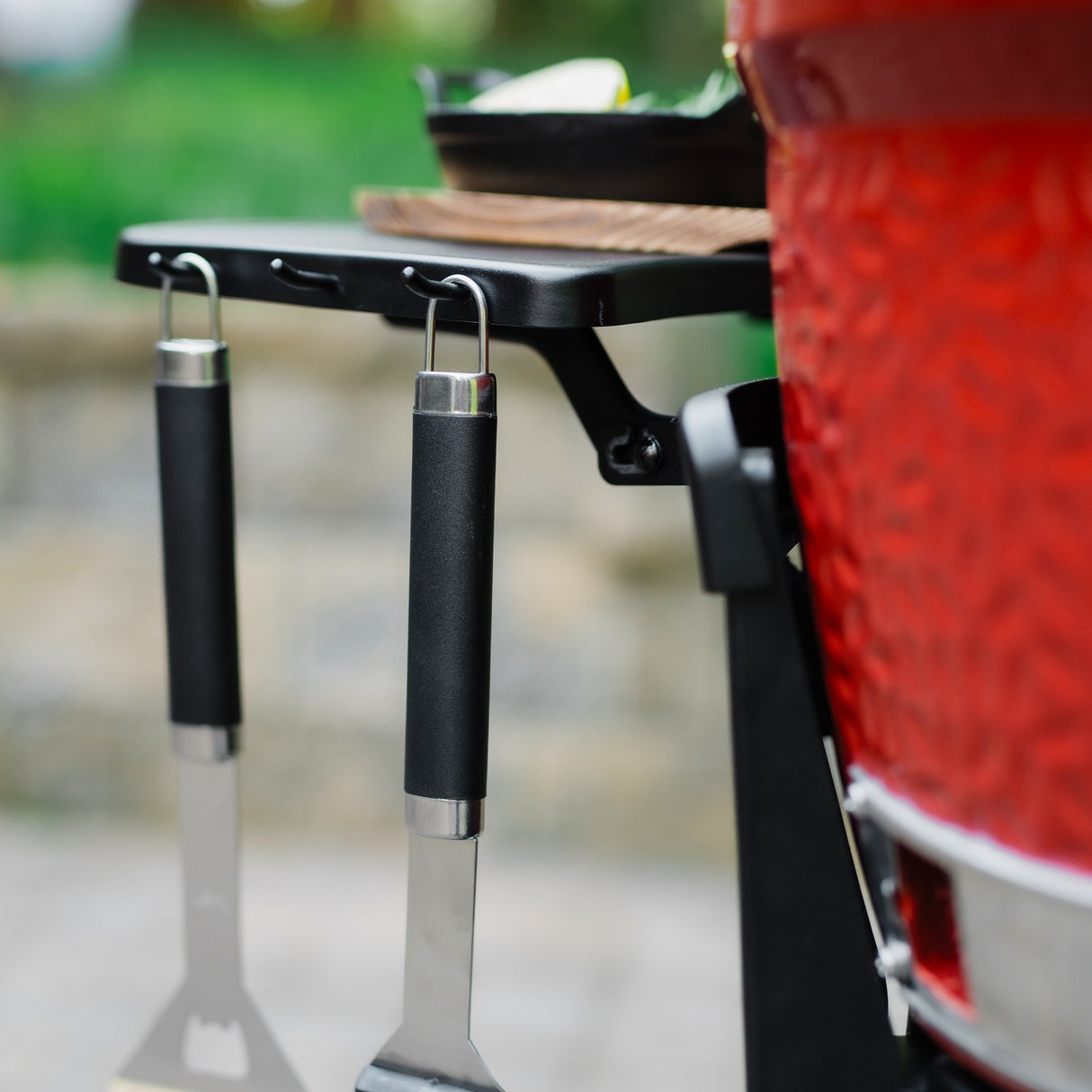 Kamado Joe Joe Jr® vogn med sideborde grillvogn (sort)
