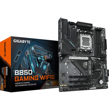 Gigabyte B850 Gaming WiFi6 Socket AM5 Bundkort (sort, RAID, GB-LAN, WiFi 6, BT, lyd, ATX)