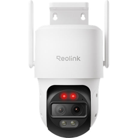 Reolink 4K udendørskamera med to objektiver - 2,4 5 GHz WiFi - automatisk zoomsporing - panorering - AI-videosøgning - Trackmix-serien W760