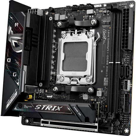 Asus ROG Strix B850-I Gaming Wi-Fi Socket AM5 bundkort (2,5 GB-LAN, Wi-Fi 7, BT, Lyd, Mini-ITX)
