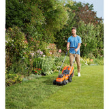 Black+decker bcmw3318l2-qw 2x 18v plæneklipper (orange sort, 2x 18v 2,5ah batteri og oplader inkluderet)