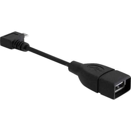 Delock micro USB-B > USB-A 2.0-adapter (sort, 0,11 meter)