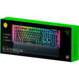 Razer blackwidow v4, gaming tastatur (sort, us layout, gul, rgb lysdioder, doubleshot abs)
