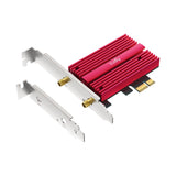 Cudy AX5400 Wi-Fi 6e Bluetooth 5.3 PCI-E WLAN-adapter (rød)