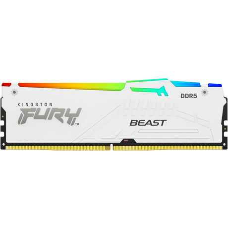 Kingston Fury 16 GB DDR5-5600 RAM (hvid, KF556C40BWA-16, Beast RGB, XMP)