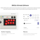 8bitdo arcade stick gamepad (grå)