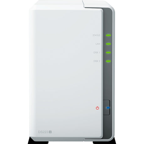Synology disk station ds223j nas (hvid, 2x USB 3.2 gen 1)