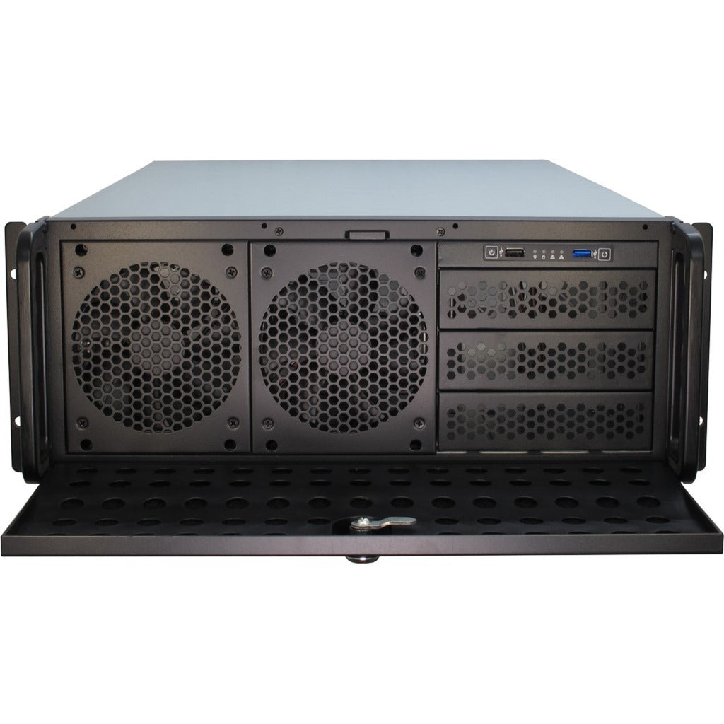 Inter-tech 4u 4129l rackhus (sort | 2x USB-A)