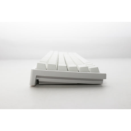 Ducky zero 6108 ren hvid rgb mekanisk gaming-tastatur (hvid, us-layout (qwerty), cherry mx2a speed silver, 100%, rgb-lysdioder, double-shot pbt, hot swap, 2,4ghz | bluetooth | usb-c)