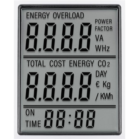 Goobay digital energiomkostningsmåler pro måleenhed (hvid)