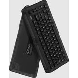 Iqunix zx75 dark side trådløst mekanisk tastatur (sort, us layout (qwerty), gateron rød, 75%, rgb lysdioder, hot-swappable, double-shot pbt, 2,4ghz | bluetooth 5.1 | usb-c)