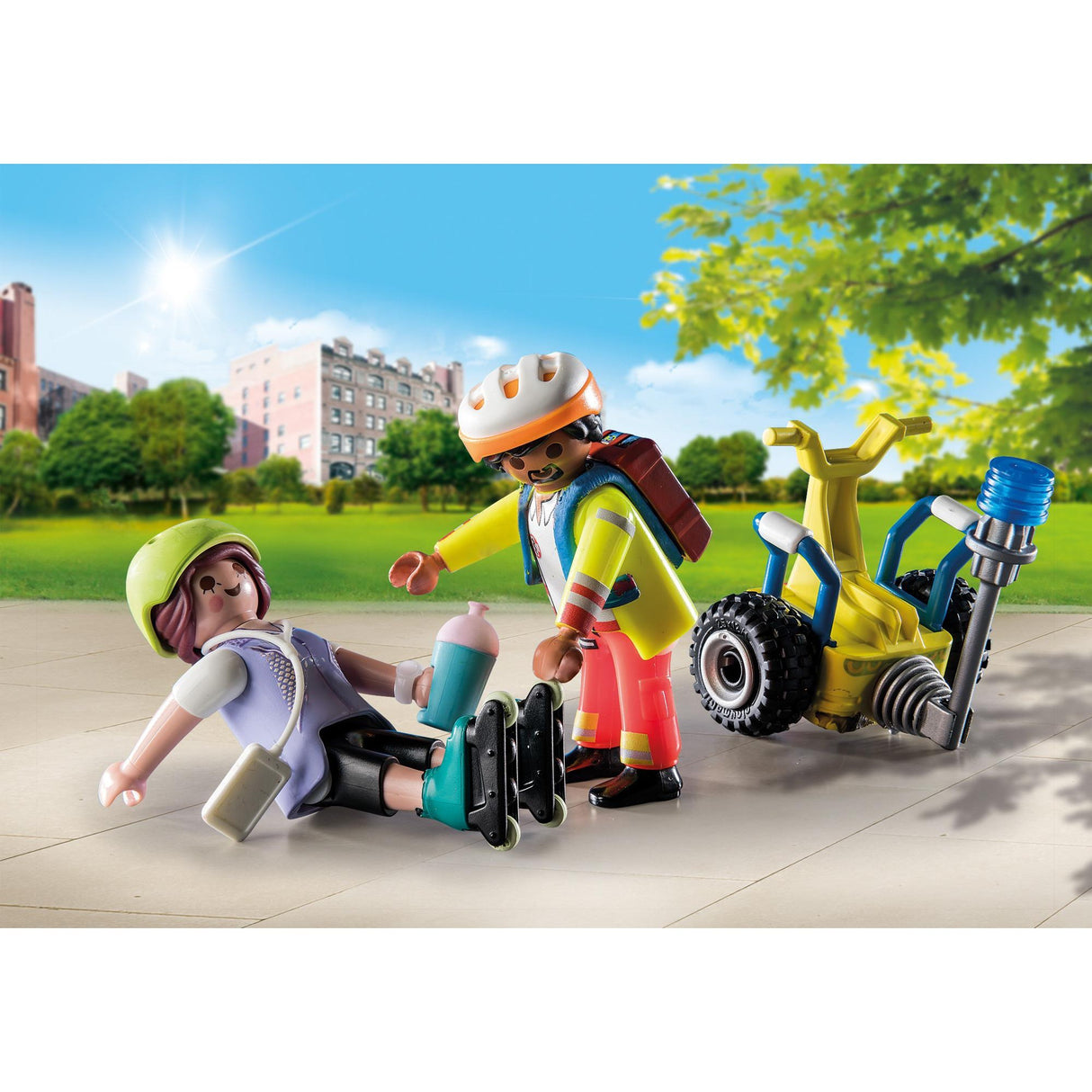 Playmobil city life - startpakke redning med segway byggelegetøj (71257)