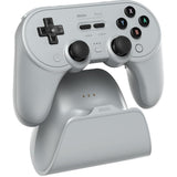 8bitdo pro 3 bluetooth gamepad (grå sort, switch 1 2, pc, android, 2,4 ghz bluetooth usb)