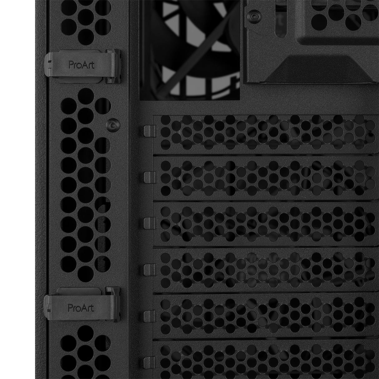 Asus proart pa401 wood edition - metalpanel midi tårnhus (sort | 2x USB-A | 1x USB-C)