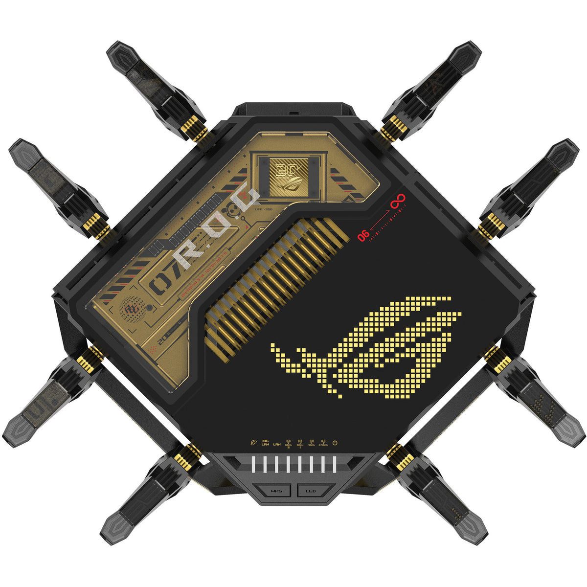 Asus rog rapture gt-be98 20th anniversary edition router (sort)