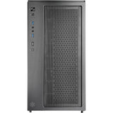 Silverstone lucid 05 mini tårnhus (sort | 2x USB-A | 1x USB-C | RGB | hærdet glas)