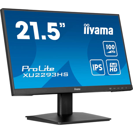 Iiyama prolite xu2293hs-b6 21.5 skærm (sort (mat), HDMI, skærmport)