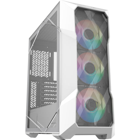 Cooler Master Masterbox TD500 Mesh V2 Midi Tower-hus (hvid | 2x USB-A | 1x USB-C | RGB | hærdet glas)
