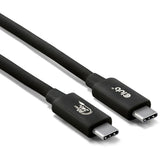 Club 3D USB-C 80 Gbps certificeret 240W 8K 240Hz kabel (sort, 1,2m)