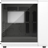 Fractal design nord xl midi tårnhus (hvid træfarve | 2x USB-A | 1x USB-C | hærdet glas)