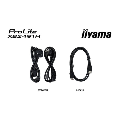Iiyama prolite xb2491h-b1 23.8 skærm (sort, 120 hz, hdmi, skærmport)