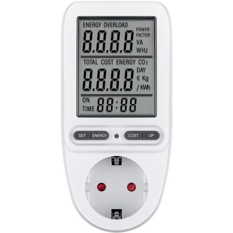 Goobay digital energiomkostningsmåler pro måleenhed (hvid)