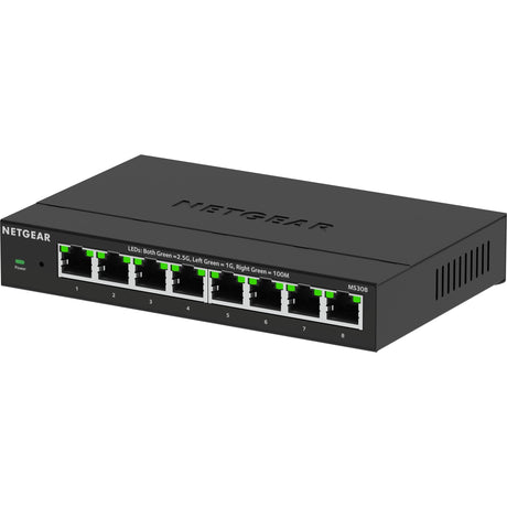 Netgear 8-ports 2.5G multi-gigabit ethernet uadministreret switch (sort, uadministreret)