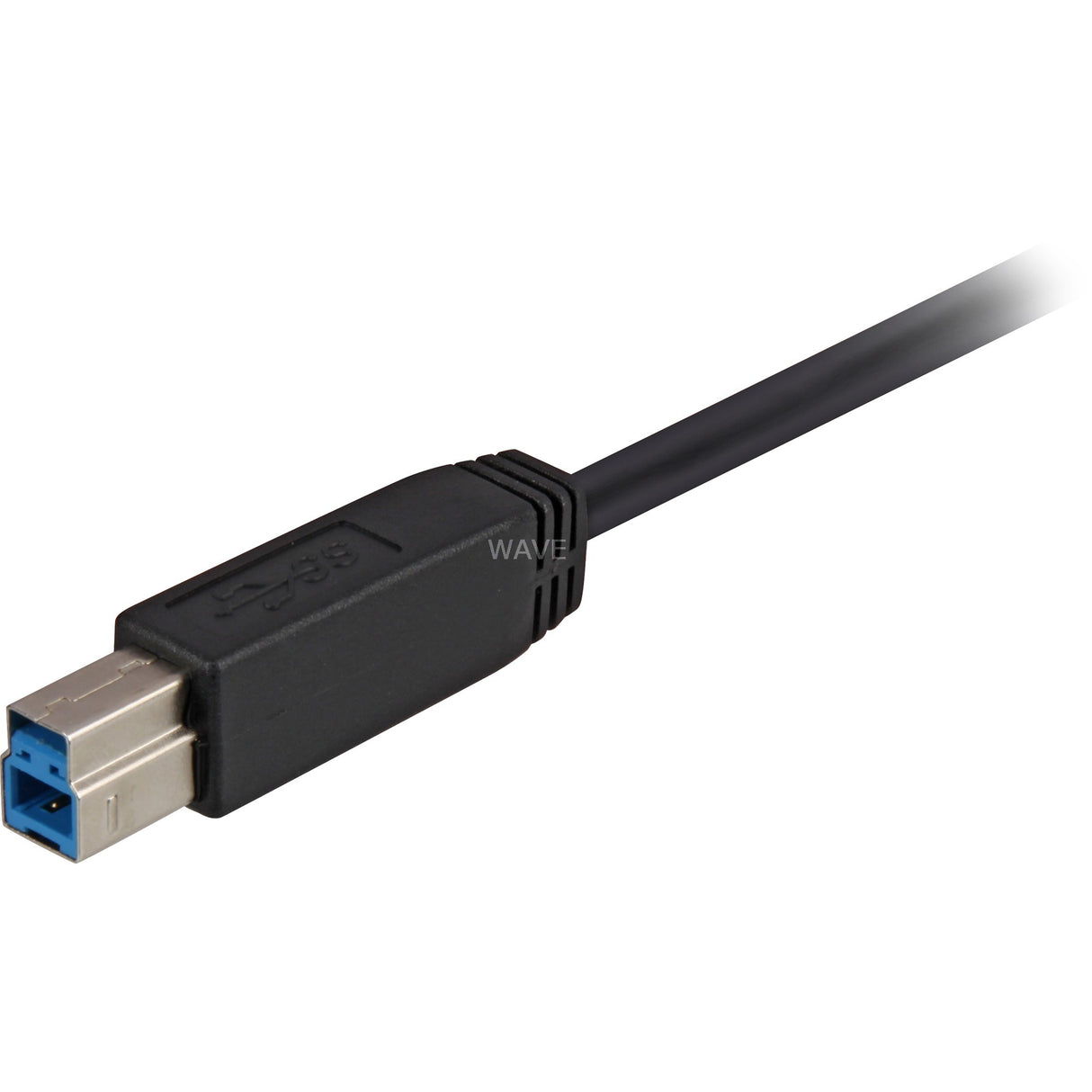 Sharkoon USB-A 3.0 > USB-B-kabel (sort, 3 meter)