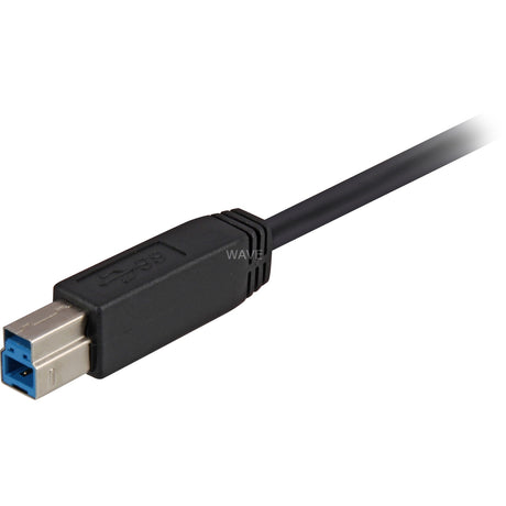 Sharkoon USB-A 3.0 > USB-B-kabel (sort, 3 meter)