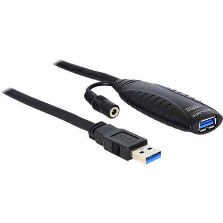 Delock USB 3.0 aktivt forlængerkabel (sort, 10 meter)