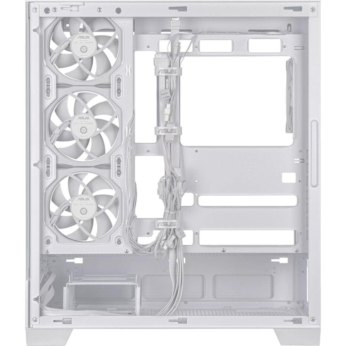 Asus a31 plus midi tårnhus (hvid | 2x USB-A | 2x USB-C | hærdet glas)
