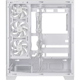 Asus a31 plus midi tårnhus (hvid | 2x USB-A | 2x USB-C | hærdet glas)