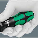 Wera 367 6 Torx HF skruetrækkersæt Kraftform Plus + stativ (sort grøn, 6 stk.)