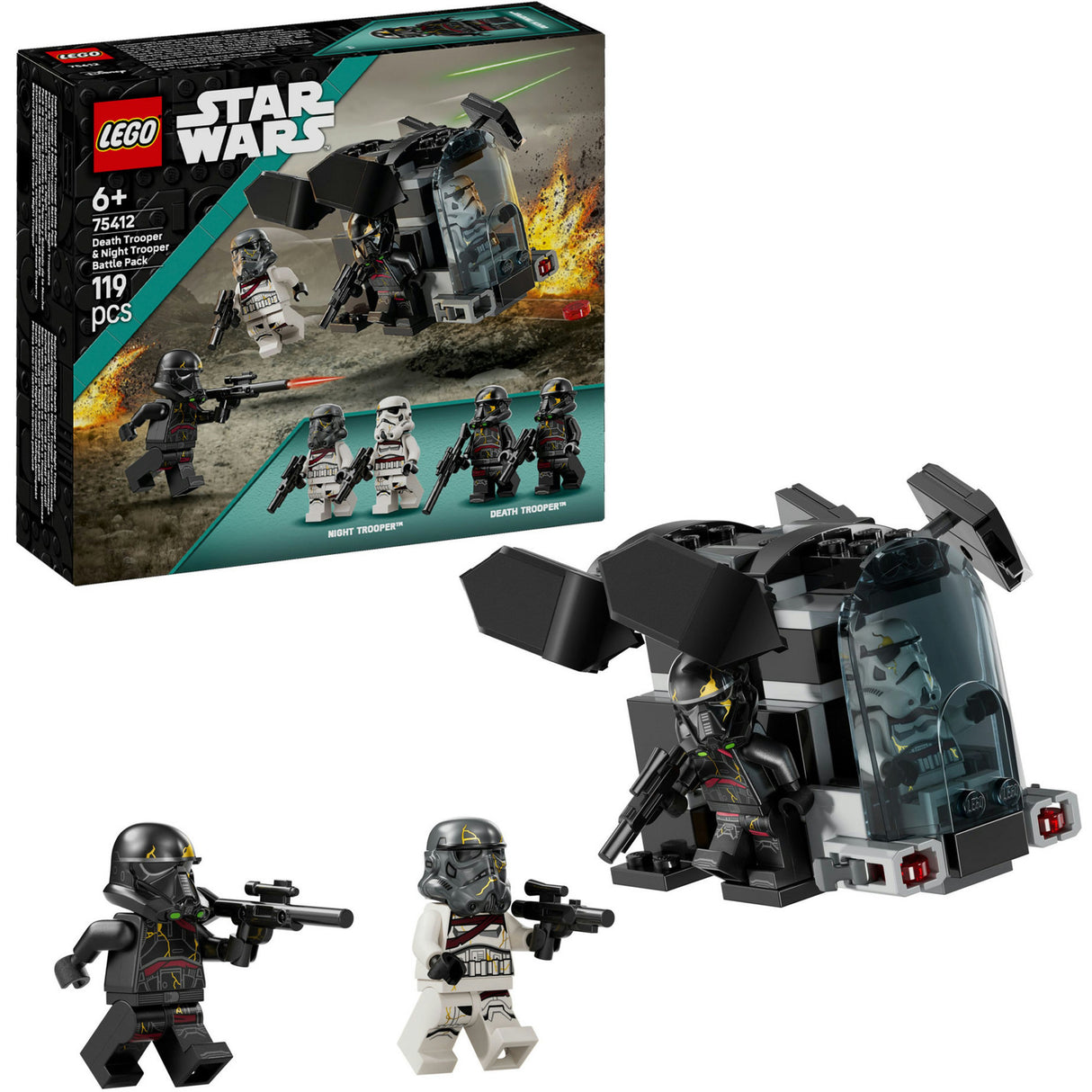 Lego star wars death trooper og night trooper kamppakkesæt - 75412