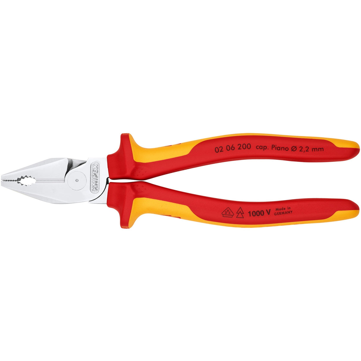 Knipex power-kombitænger 0206200 kombinationstænger (VDE-testet)
