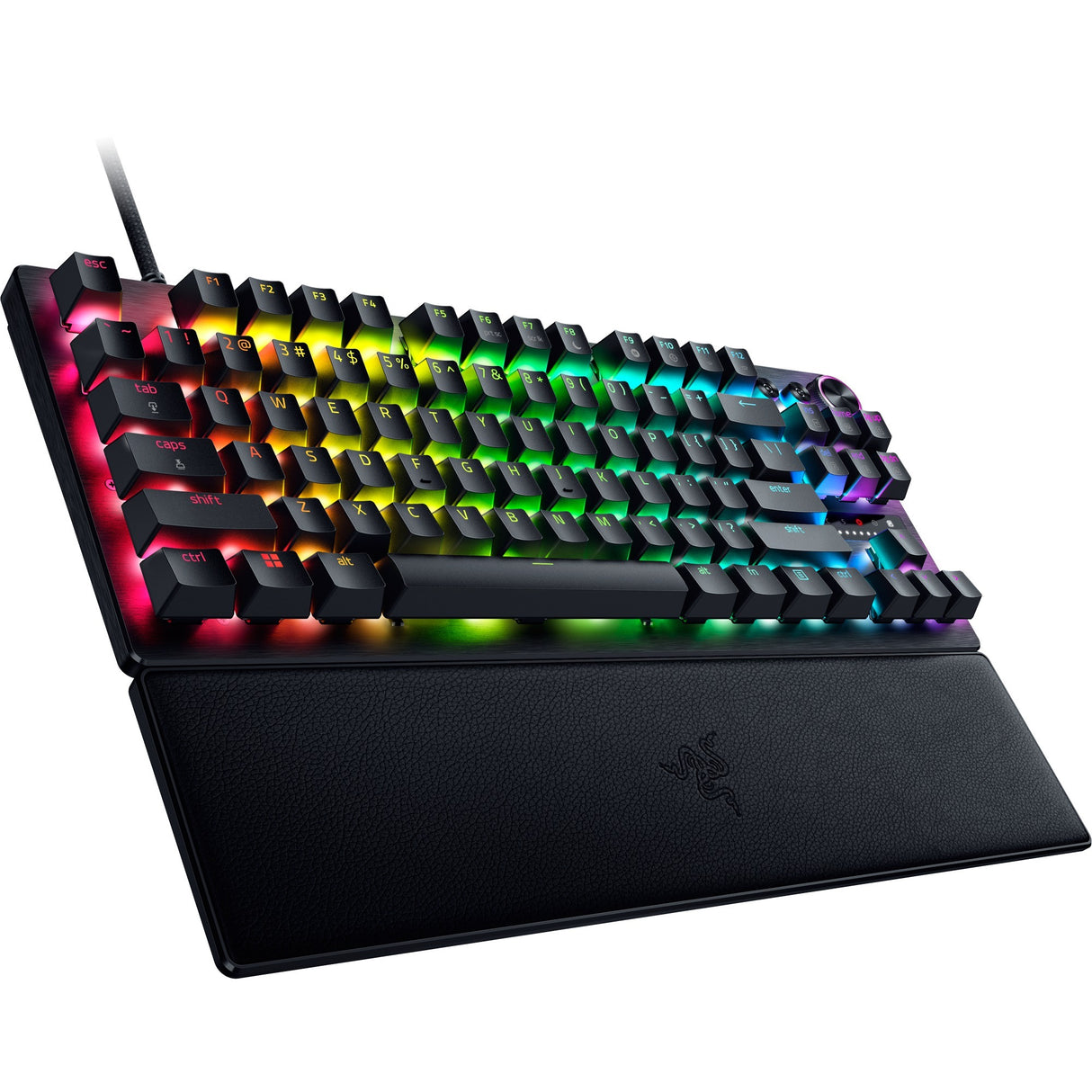 Razer Huntsman V3 Pro TKL RGB mekanisk gaming-tastatur (sort, amerikansk layout (QWERTY), analog optisk gen 2, 80 % (TKL), double-shot PBT)