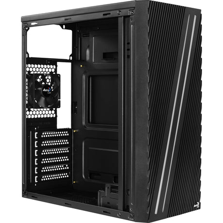Aerocool streak midi tårnhus (sort | 3x USB-A | RGB | vindue)