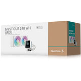 Deepcool mystique 240 argb vandkøling (hvidt, 4-benet pwm ventilatorstik)