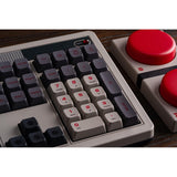 8bitdo retro mekanisk tastatur n udgave (grå, us-layout (qwerty), kailh box hvid, 100%, bluetooth lavenergi, trådløs 2.4g, usb)
