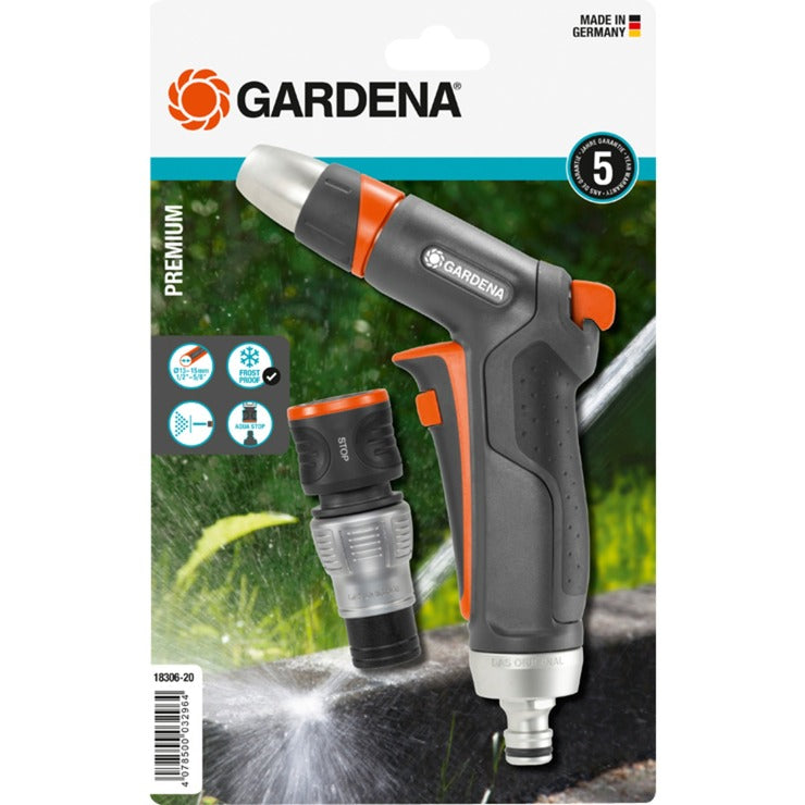 Gardena premium rensedysesæt 13 mm (1 2 ) - 15 mm (5 8") sprøjte (sort sølv, 18306-20)