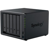 Synology diskstation ds1525+ nas (sort, 2x LAN, USB)