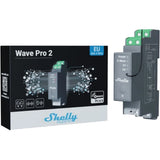 Shelly qubino wave pro 2 relæ (grå)